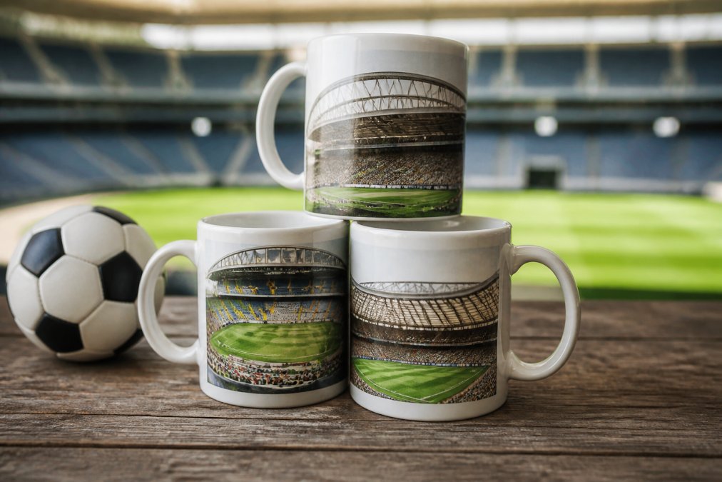 Custom Football Stadium Mugs for Fans