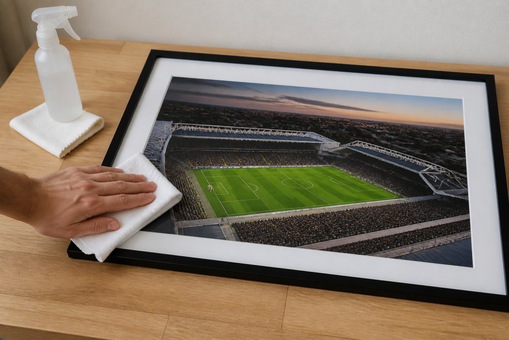 How to Clean Framed Stadium Prints (2026 Guide)