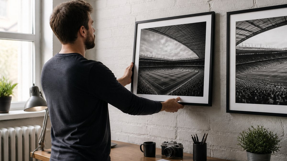 Red Brick Design Alternative: Modern Football Wall Art