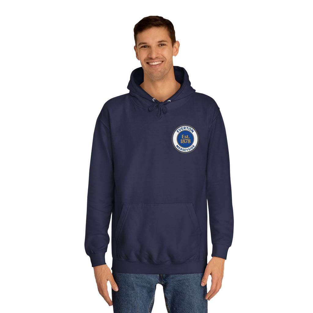 Classic College Crest Hoodie — Unisex Campus Sweatshirt
