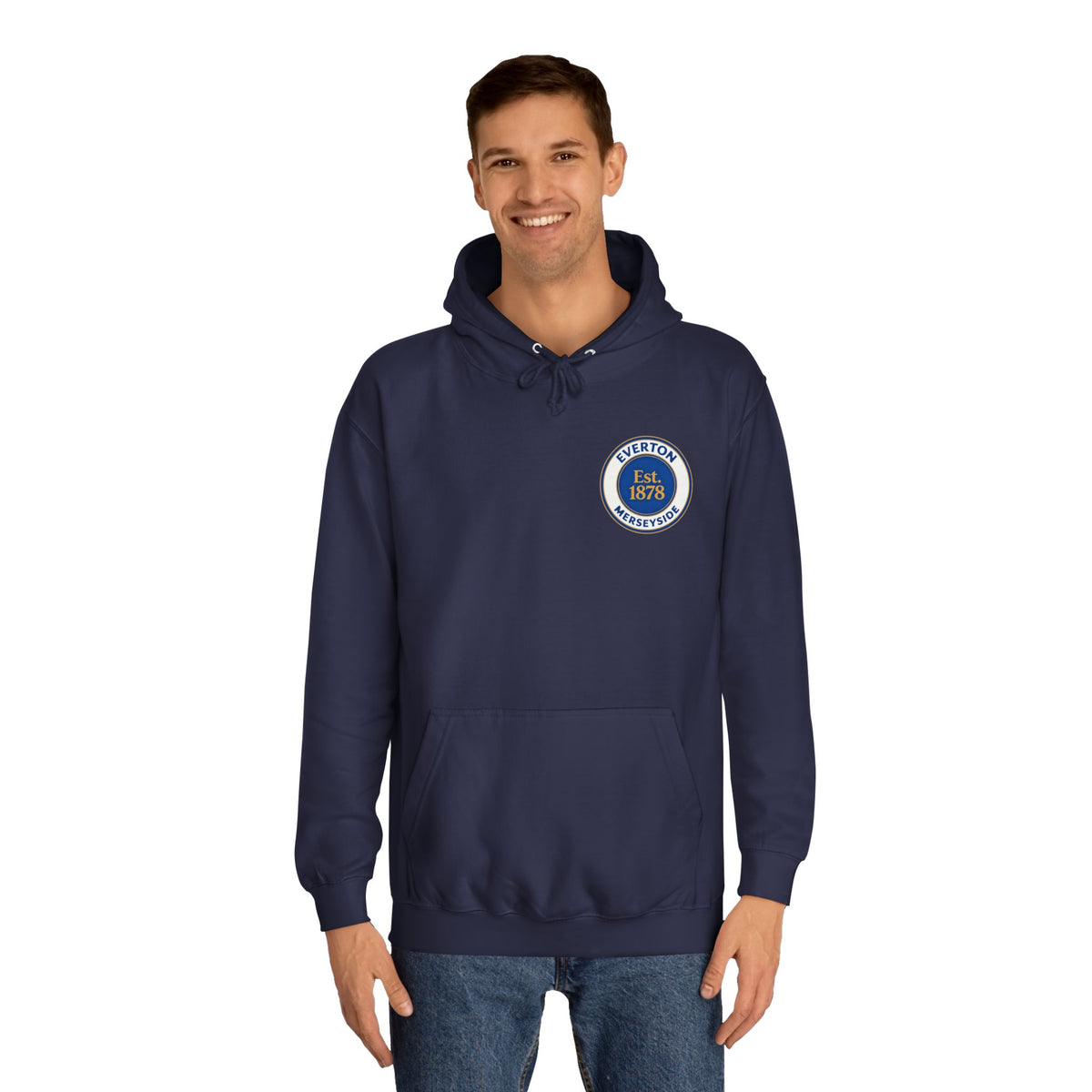 Classic College Crest Hoodie — Unisex Campus Sweatshirt