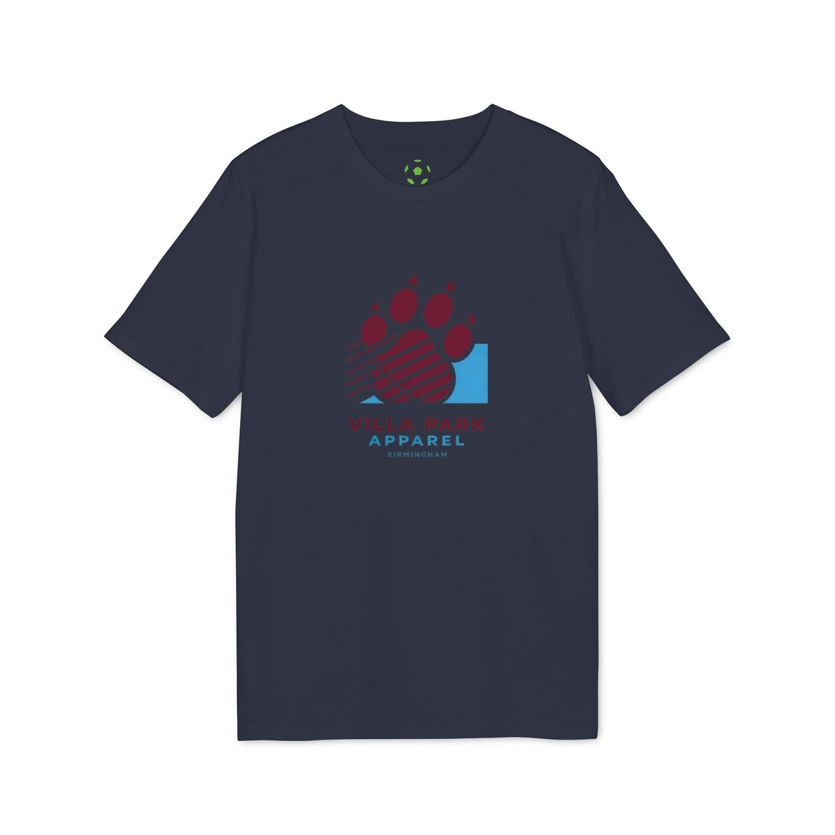 Villa Park Paw Retro Athletic T-Shirt — Vintage Maroon Paw Logo