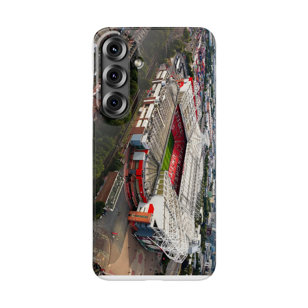 Manchester United, Old Trafford Print Phone Case.