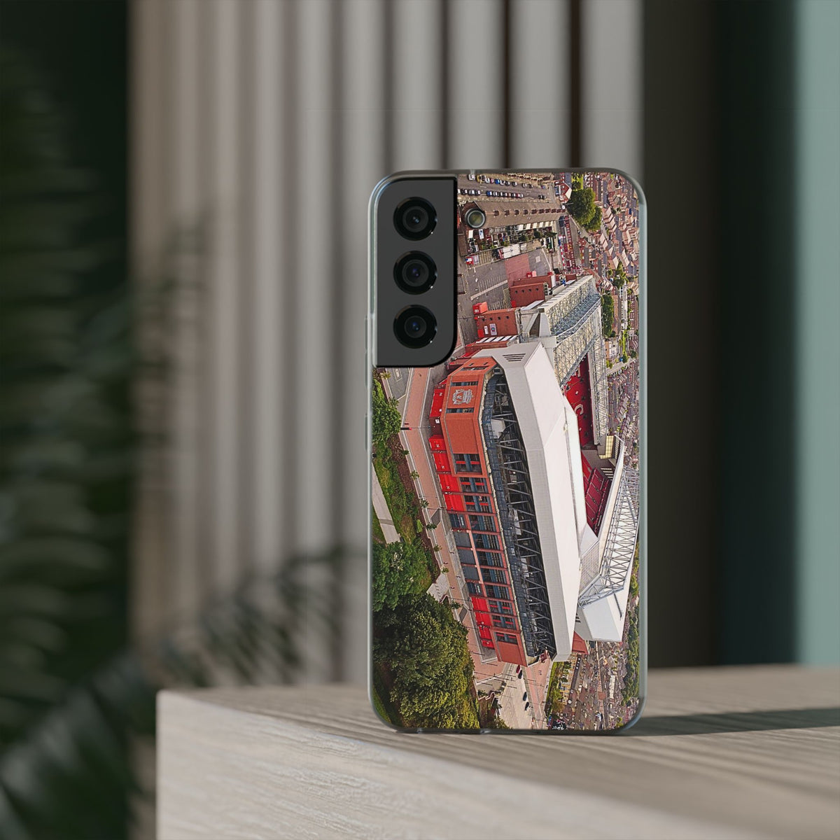 Liverpool Anfield Aerial Flexi Phone Case — Anfield Stadium Photo iPhone Cover