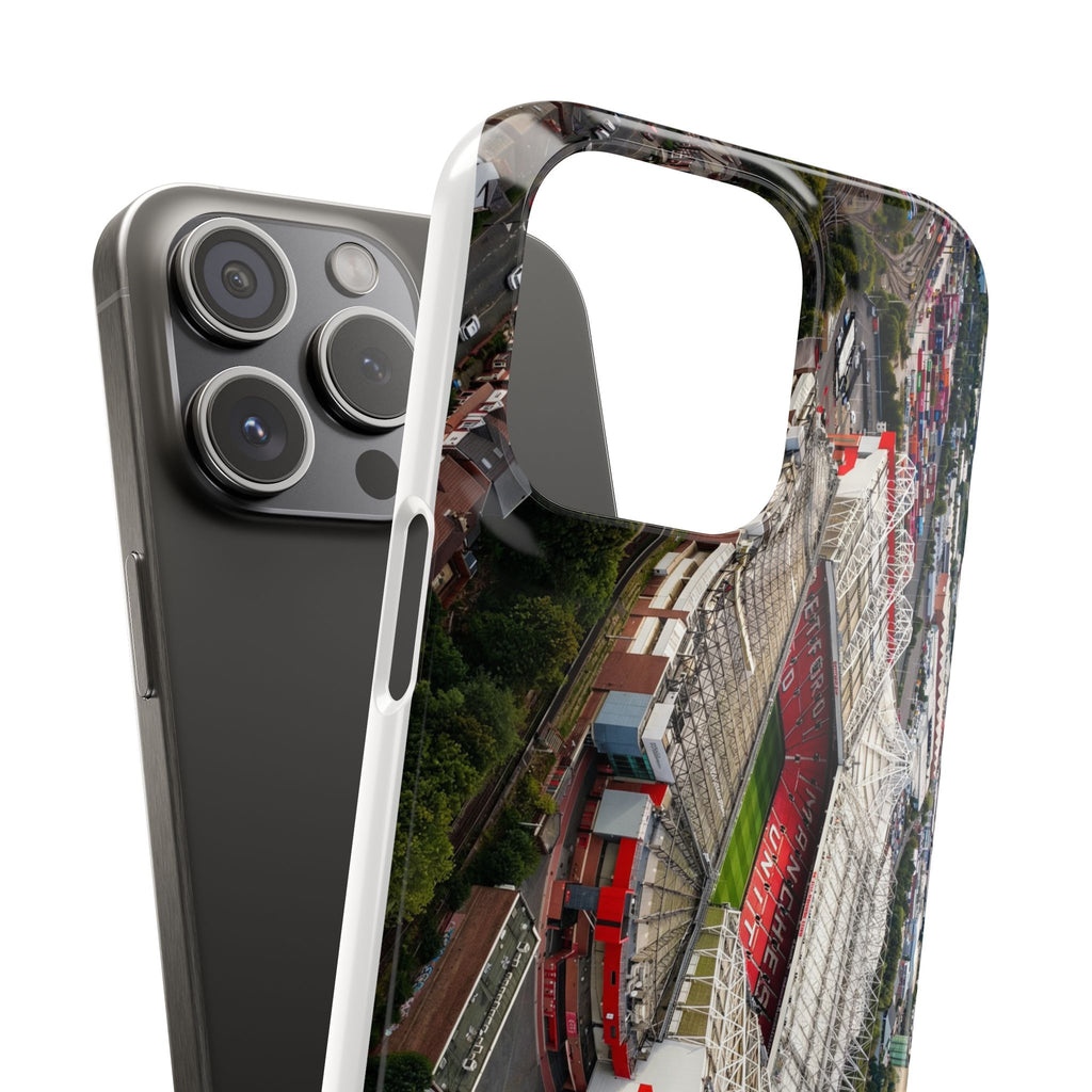 Manchester United, Old Trafford Print Phone Case.