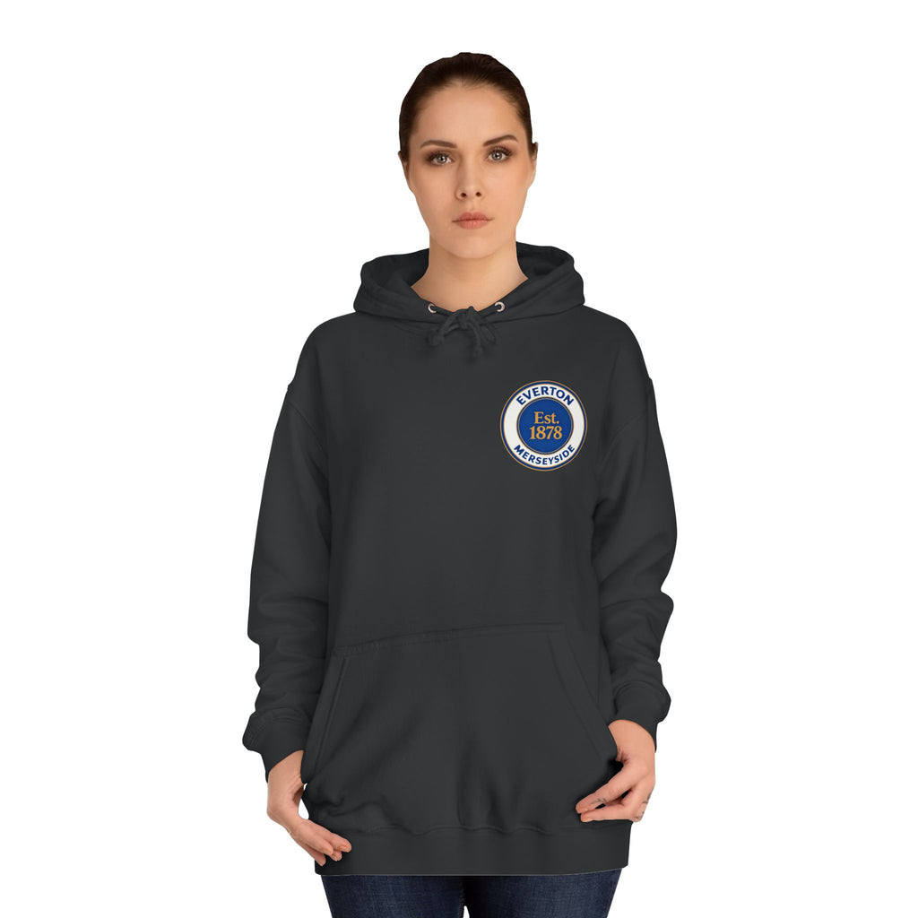 Classic College Crest Hoodie — Unisex Campus Sweatshirt