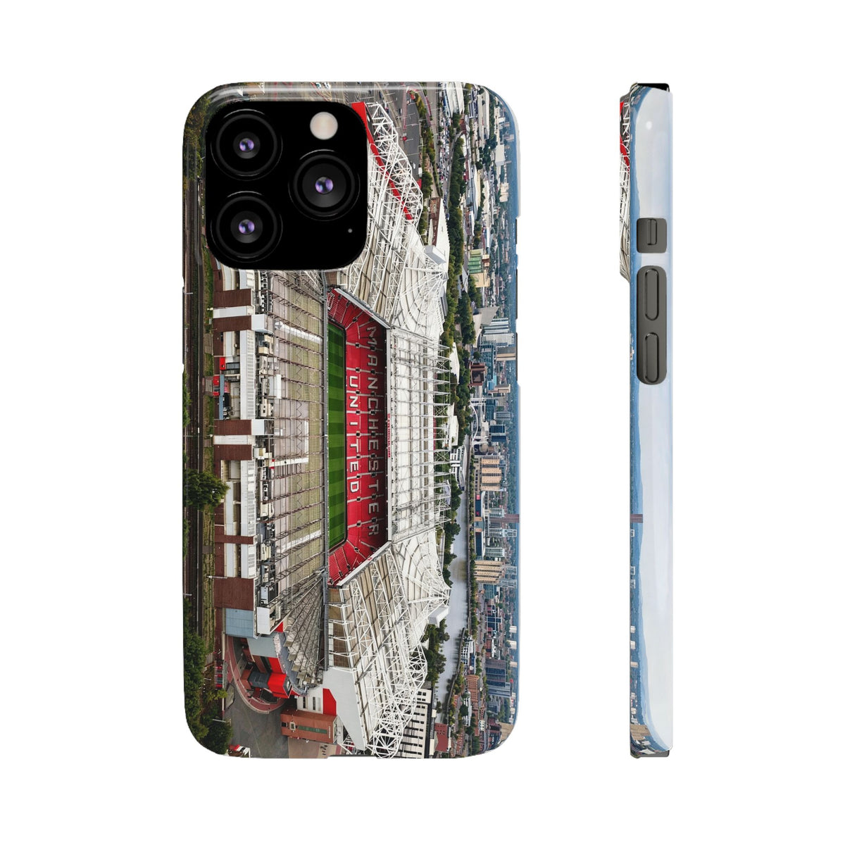 Old Trafford Aerial Side View — Manchester United — Premium Phone Case