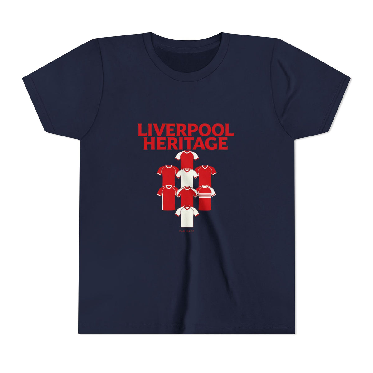 Liverpool Heritage Kids Tee — Vintage Football Kit Graphic