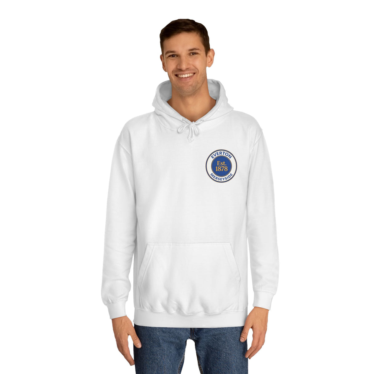 Classic College Crest Hoodie — Unisex Campus Sweatshirt