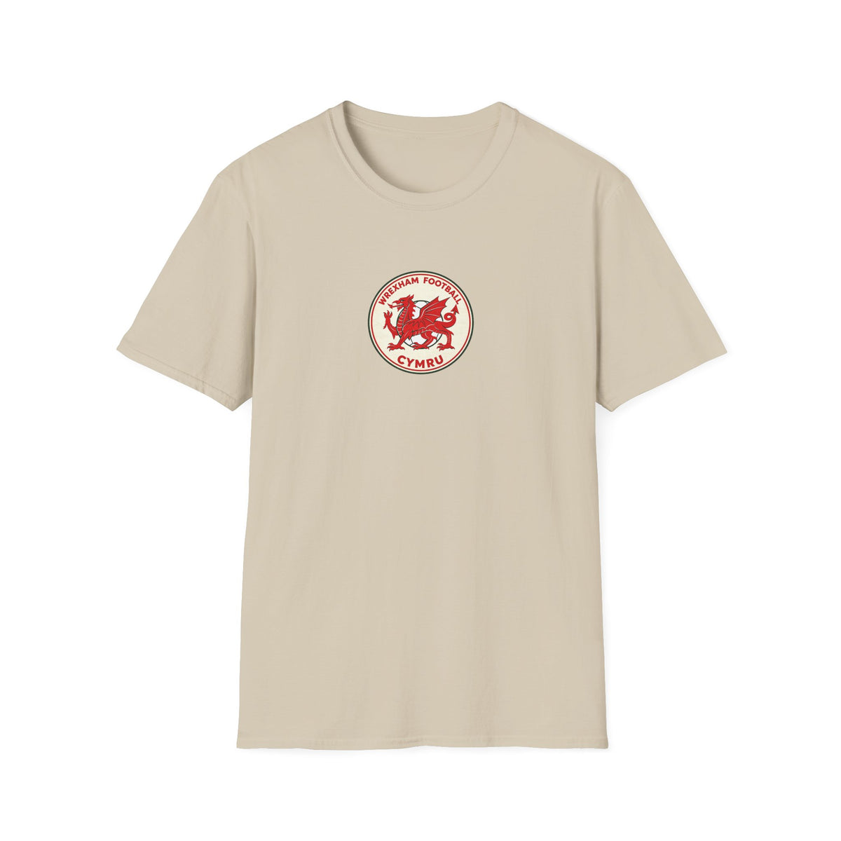 Welsh Dragon Football Crest T-Shirt — Wrexham Cymru Vintage Soccer Tee