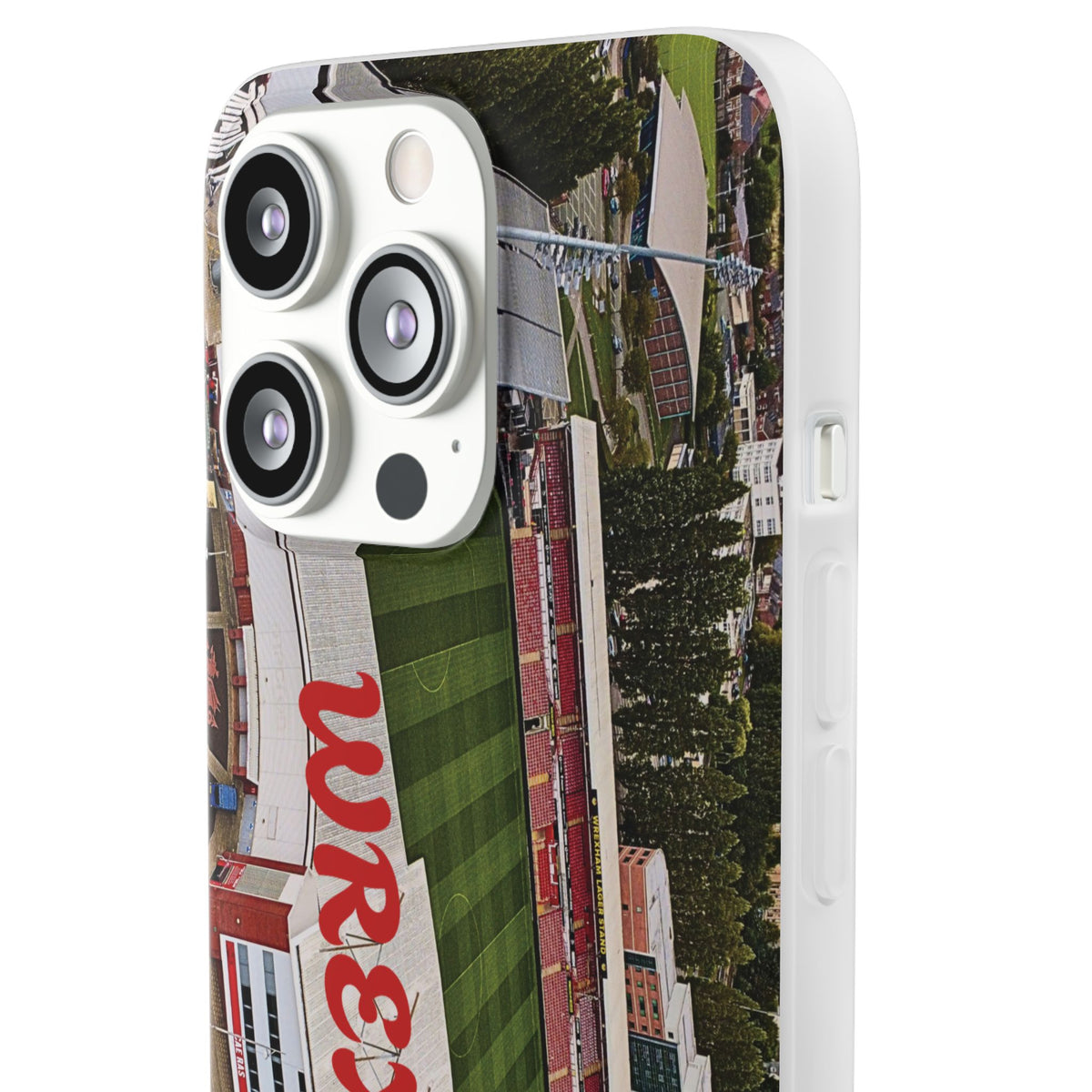 Wrexham Racecourse Stadium Photo Phone Case — Aerial Soccer Field 