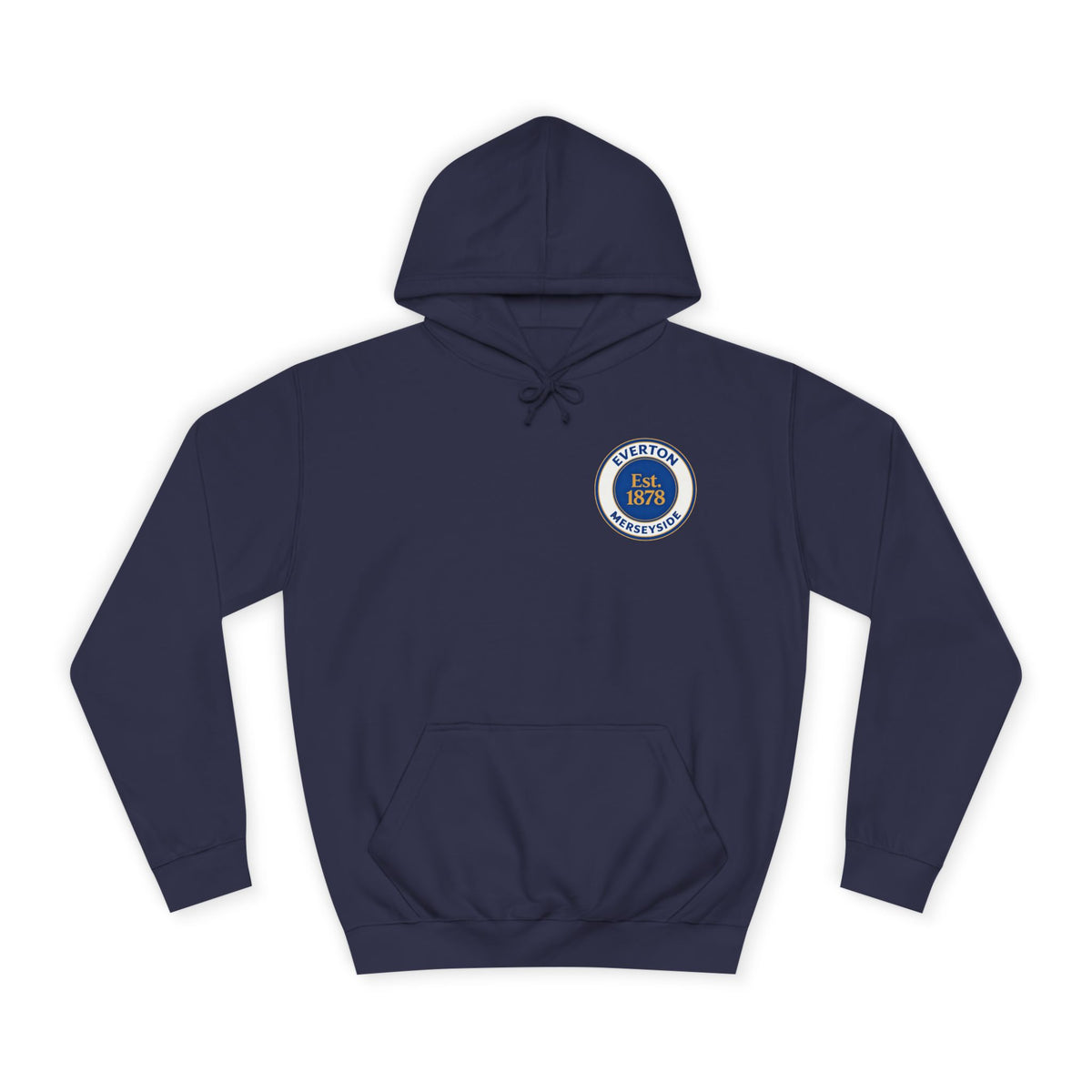 Classic College Crest Hoodie — Unisex Campus Sweatshirt