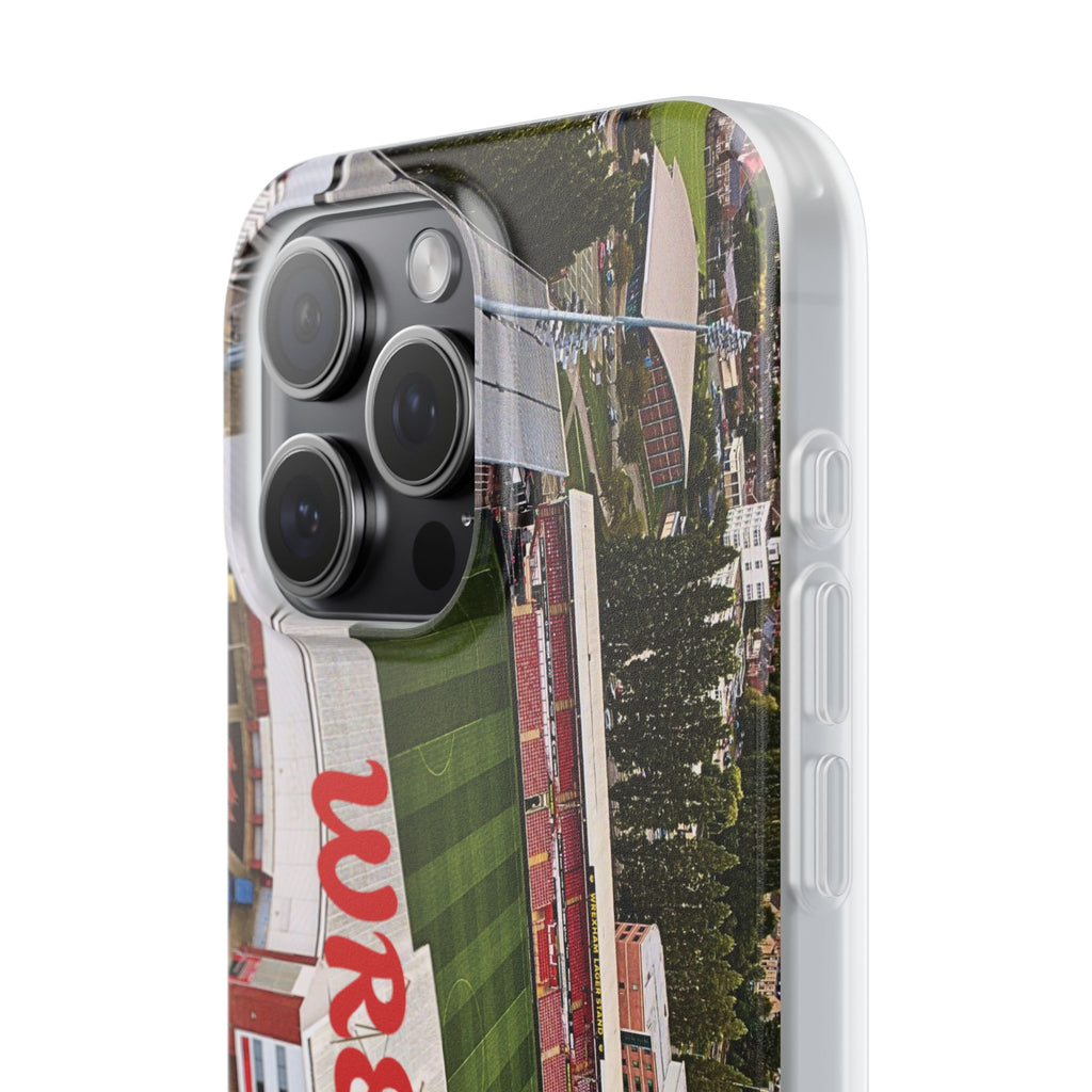 Wrexham Racecourse Stadium Photo Phone Case — Aerial Soccer Field 