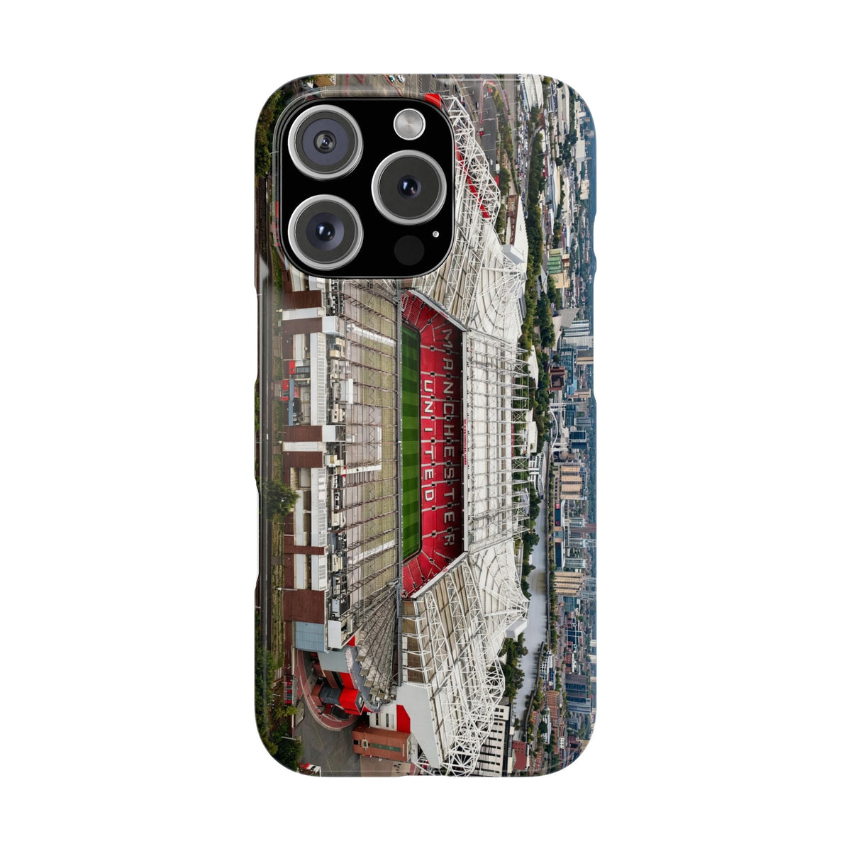Old Trafford Aerial Side View — Manchester United — Premium Phone Case