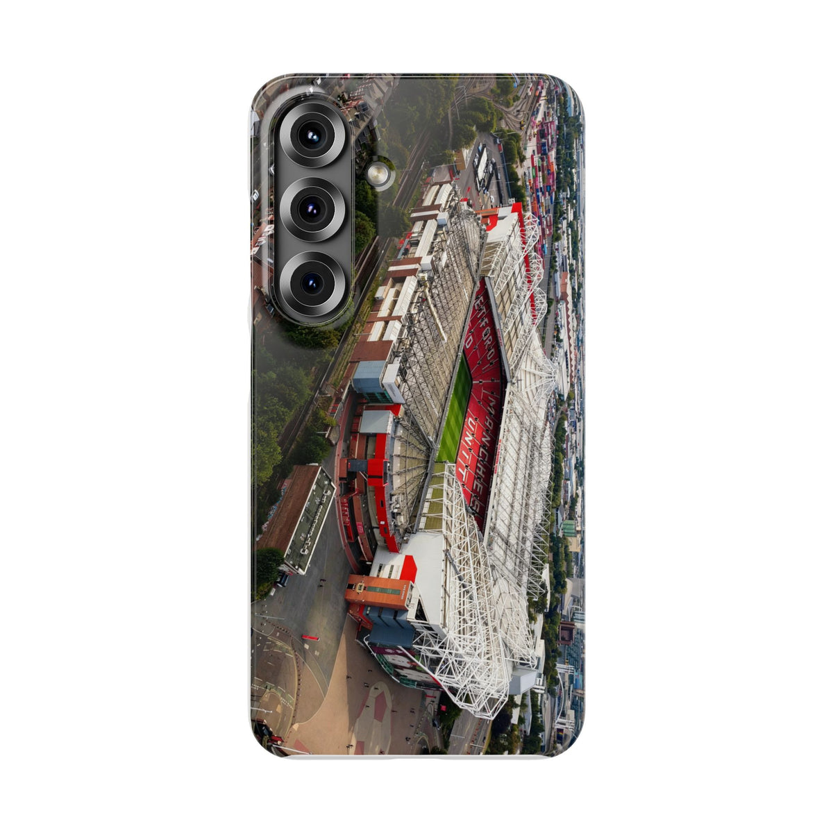 Manchester United, Old Trafford Print Phone Case.