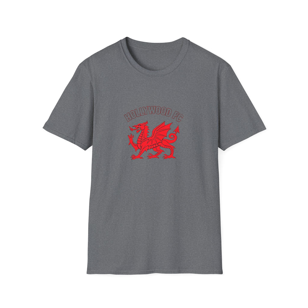 Wrexham-Style Red Dragon Soccer Tee — Retro Crest T-Shirt