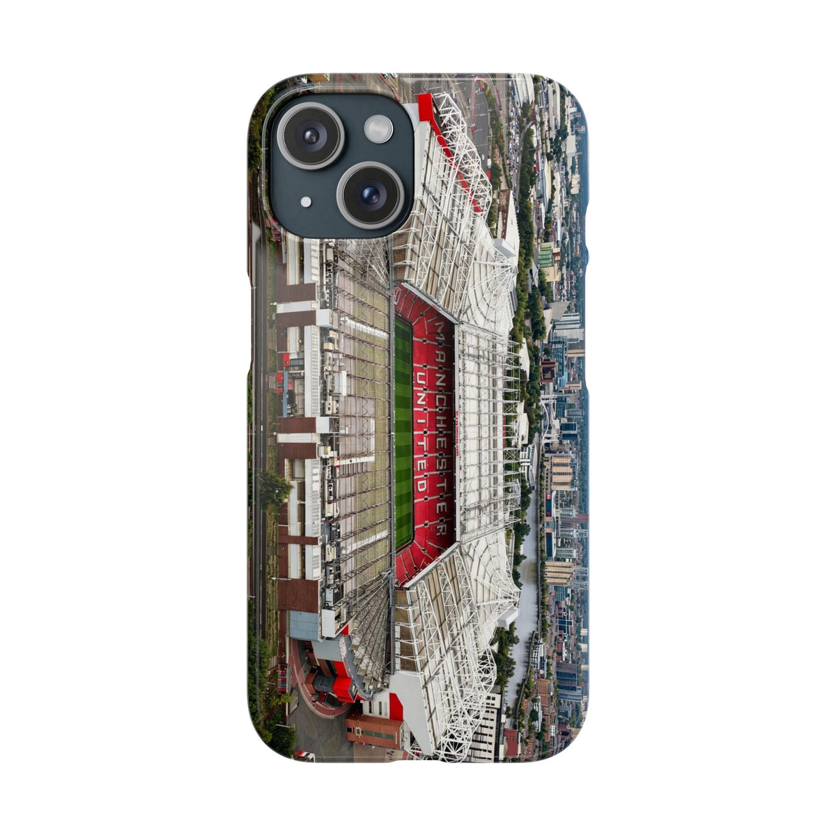 Old Trafford Aerial Side View — Manchester United — Premium Phone Case