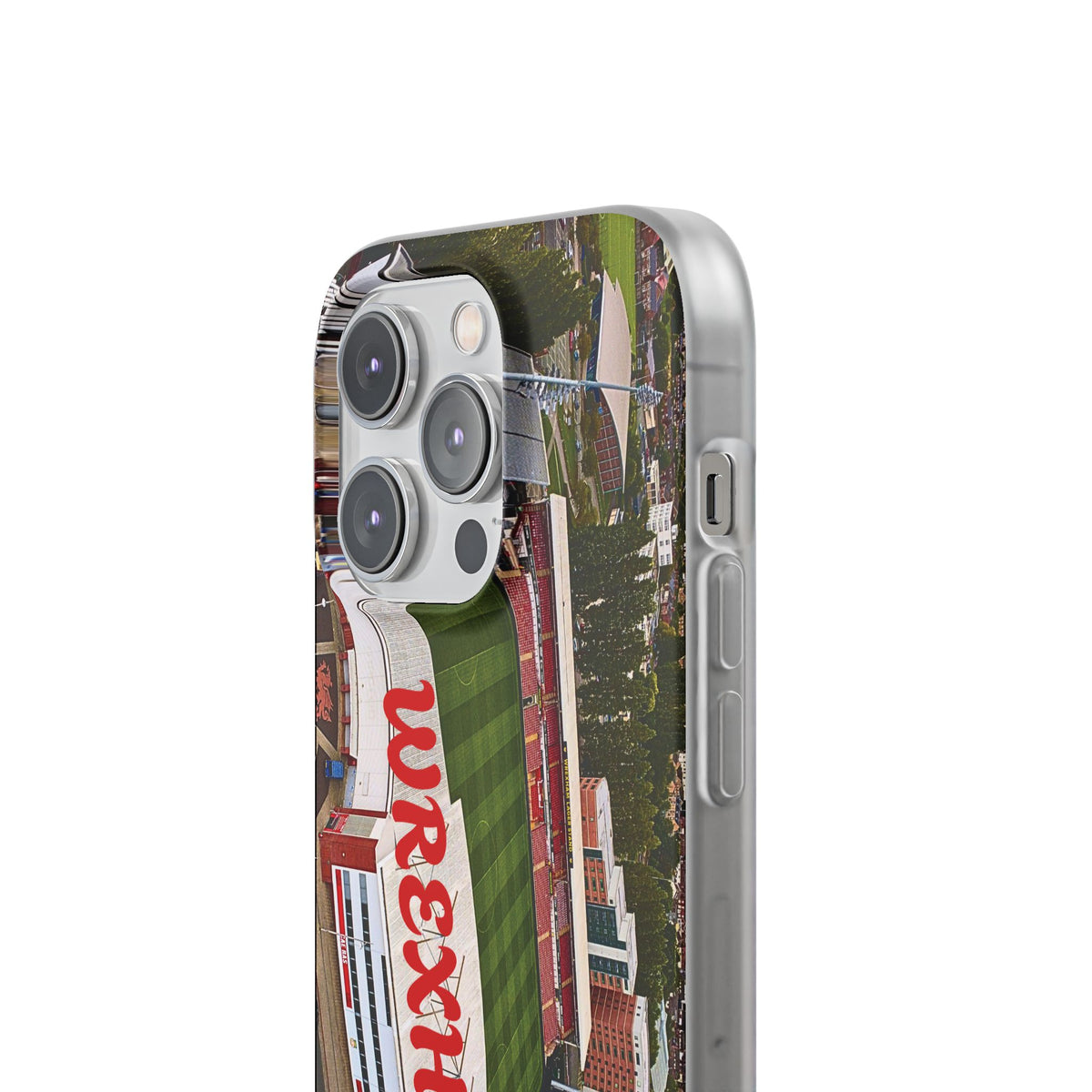 Wrexham Racecourse Stadium Photo Phone Case — Aerial Soccer Field 