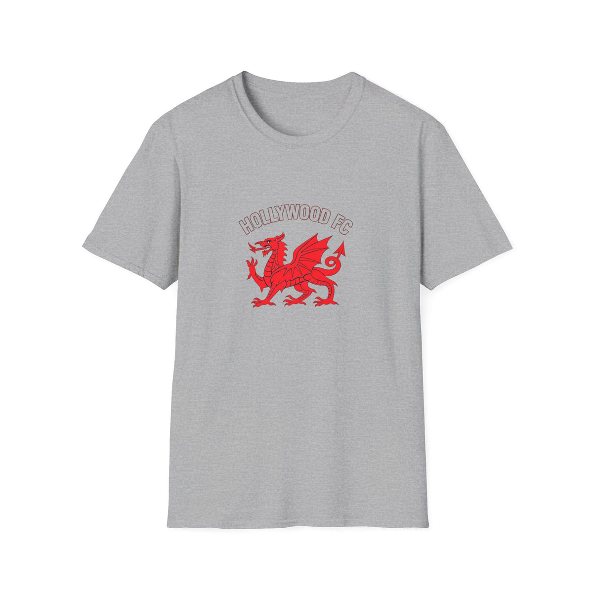 Wrexham-Style Red Dragon Soccer Tee — Retro Crest T-Shirt