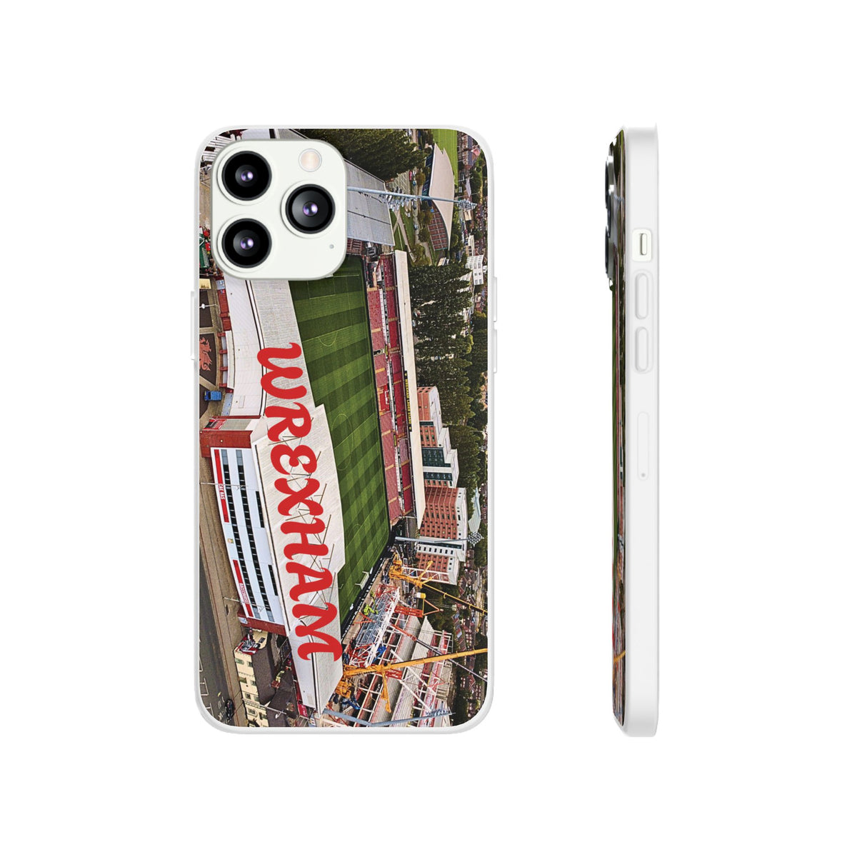 Wrexham Racecourse Stadium Photo Phone Case — Aerial Soccer Field 