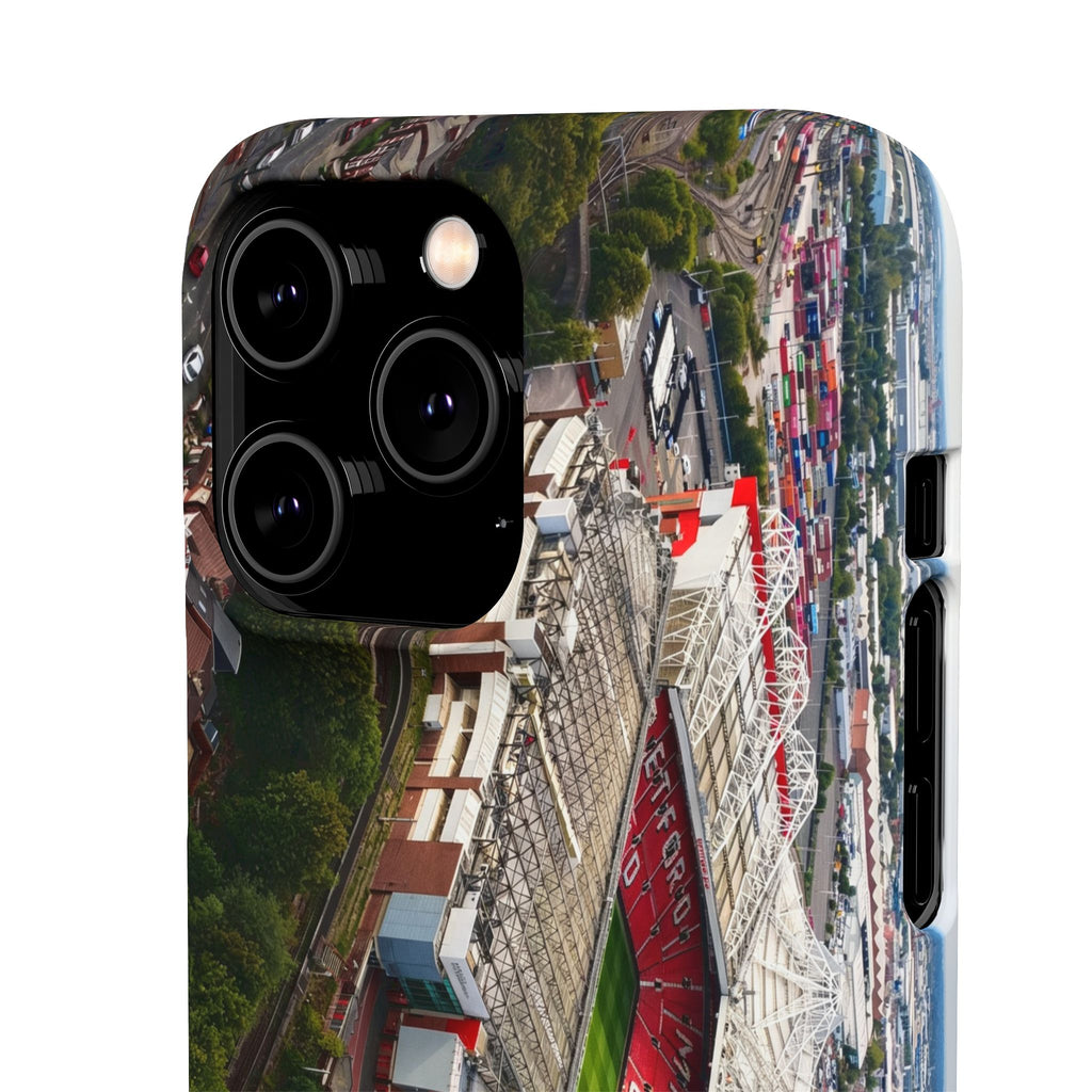 Manchester United, Old Trafford Print Phone Case.