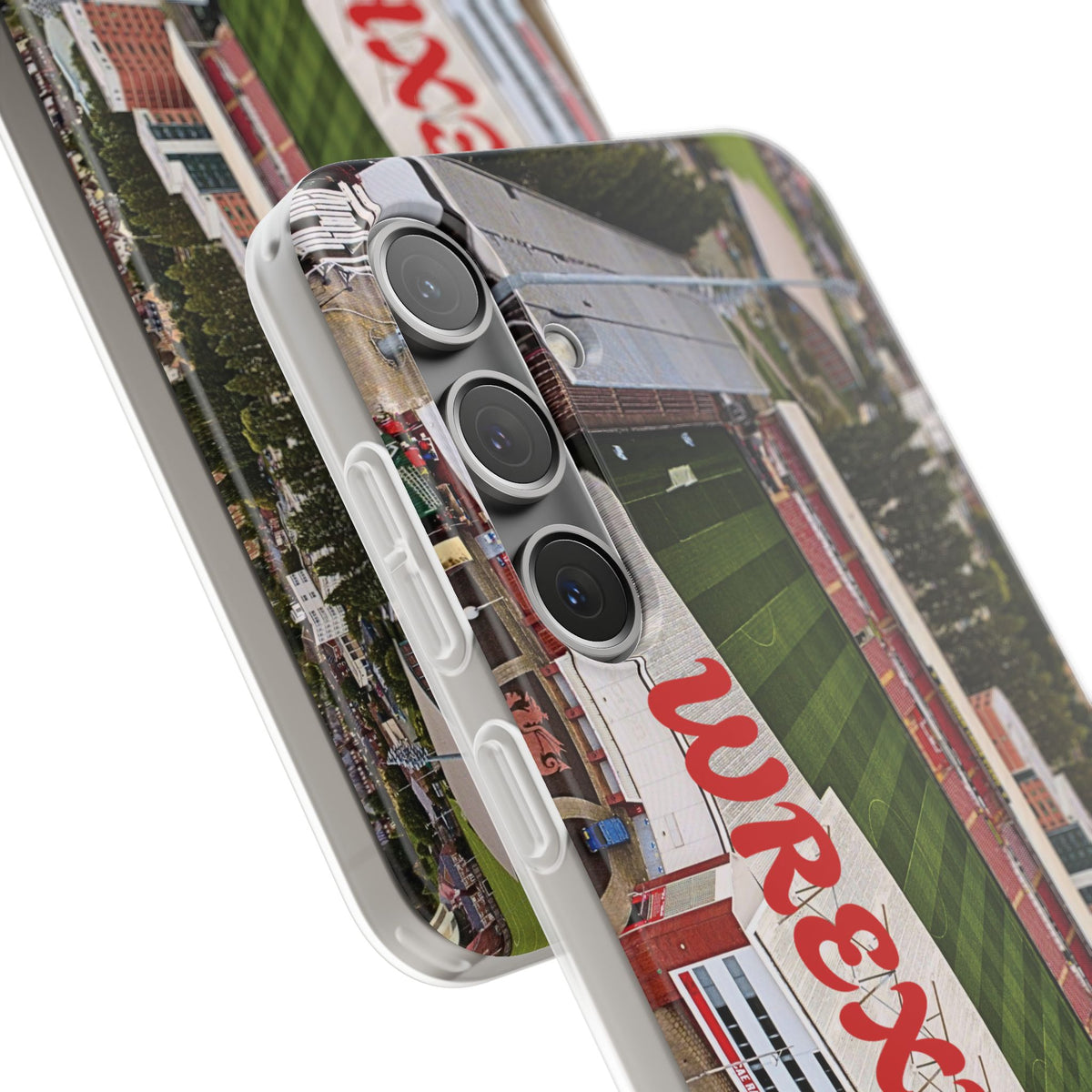 Wrexham Racecourse Stadium Photo Phone Case — Aerial Soccer Field 