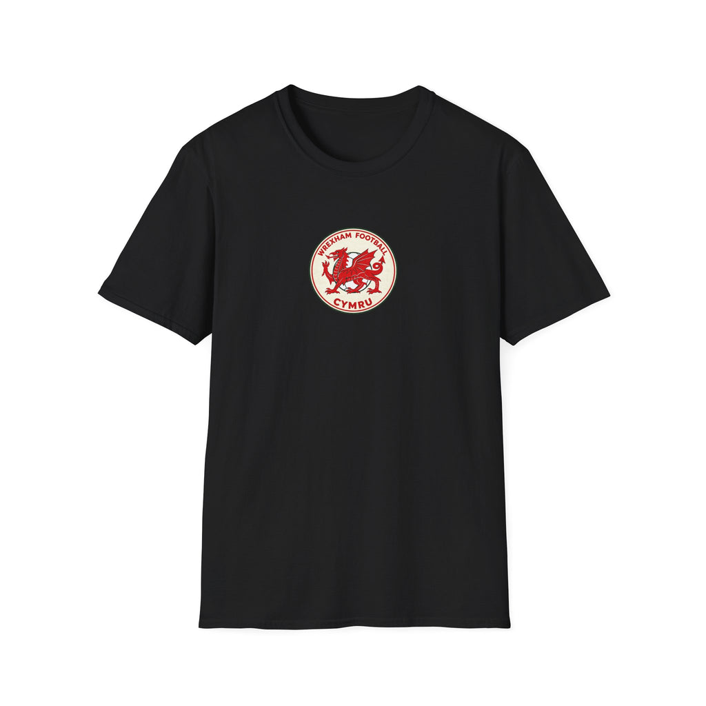 Welsh Dragon Football Crest T-Shirt — Wrexham Cymru Vintage Soccer Tee