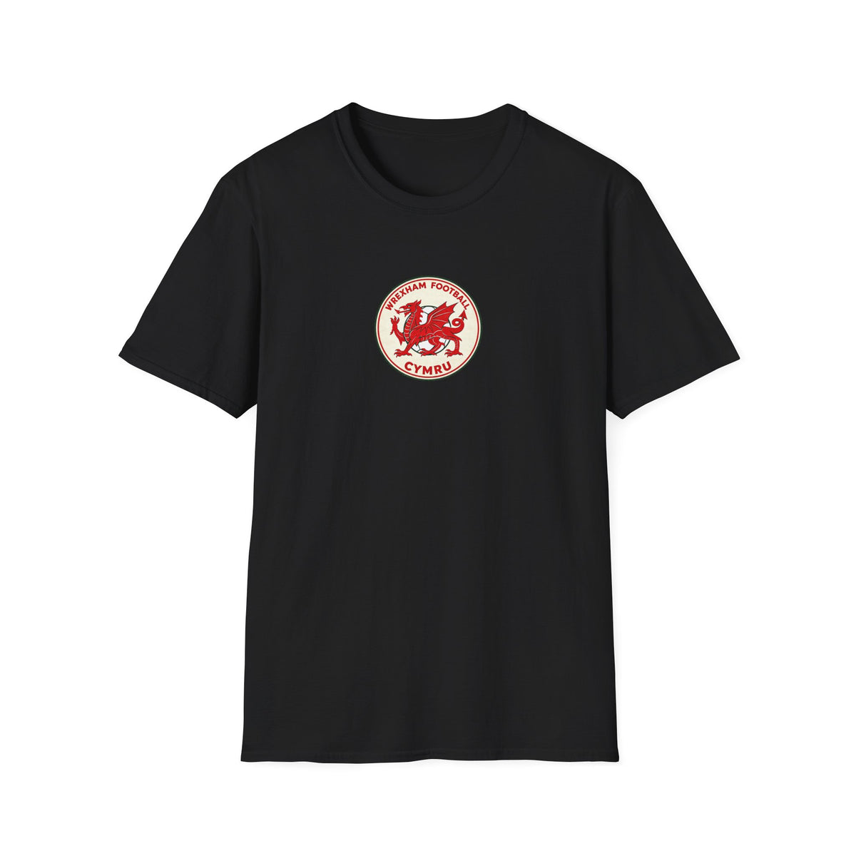 Welsh Dragon Football Crest T-Shirt — Wrexham Cymru Vintage Soccer Tee