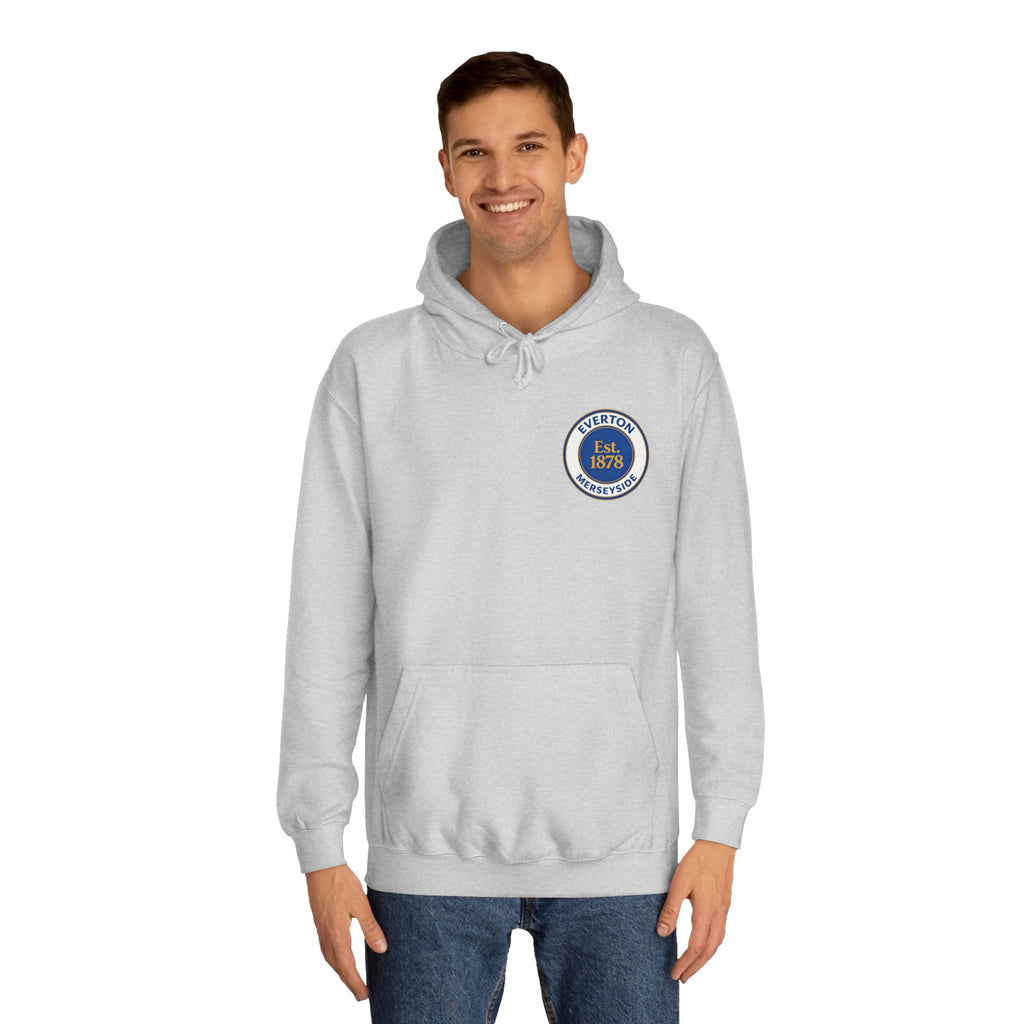 Classic College Crest Hoodie — Unisex Campus Sweatshirt