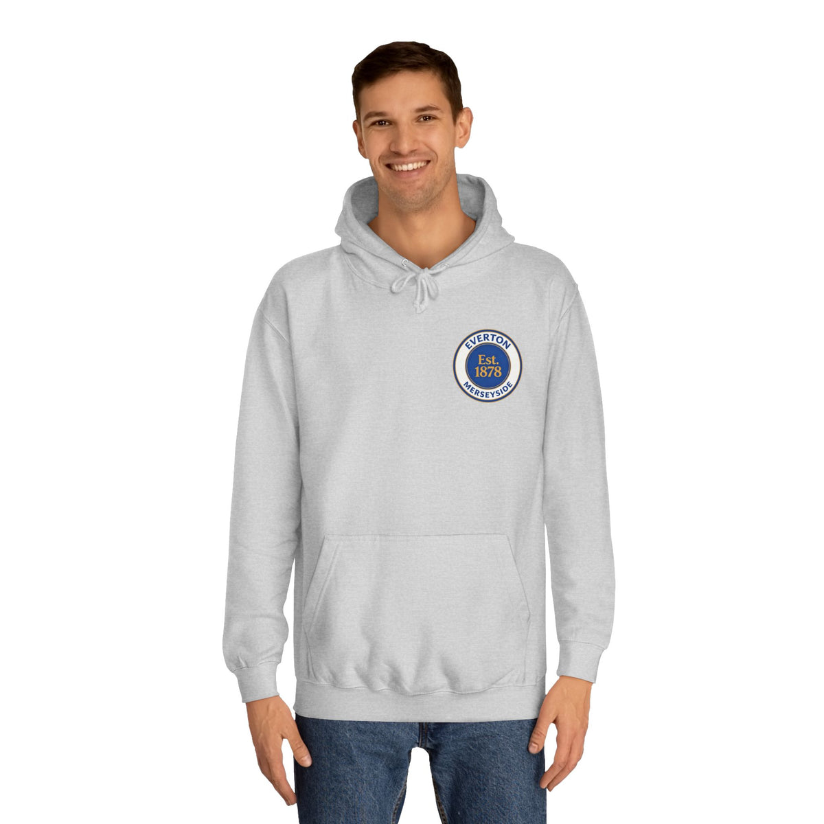Classic College Crest Hoodie — Unisex Campus Sweatshirt