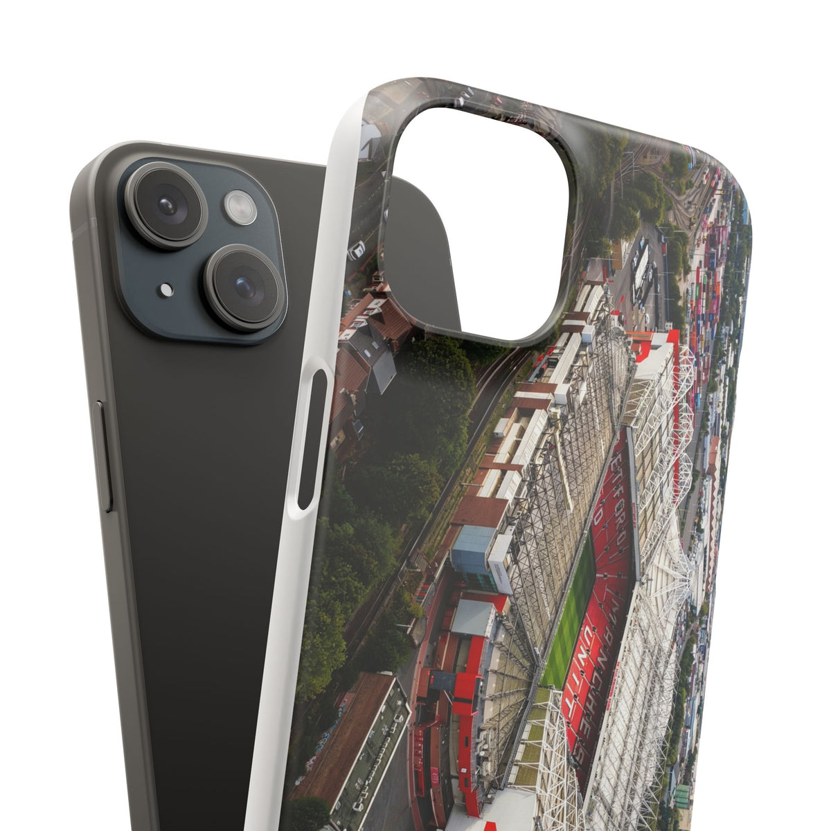 Manchester United, Old Trafford Print Phone Case.