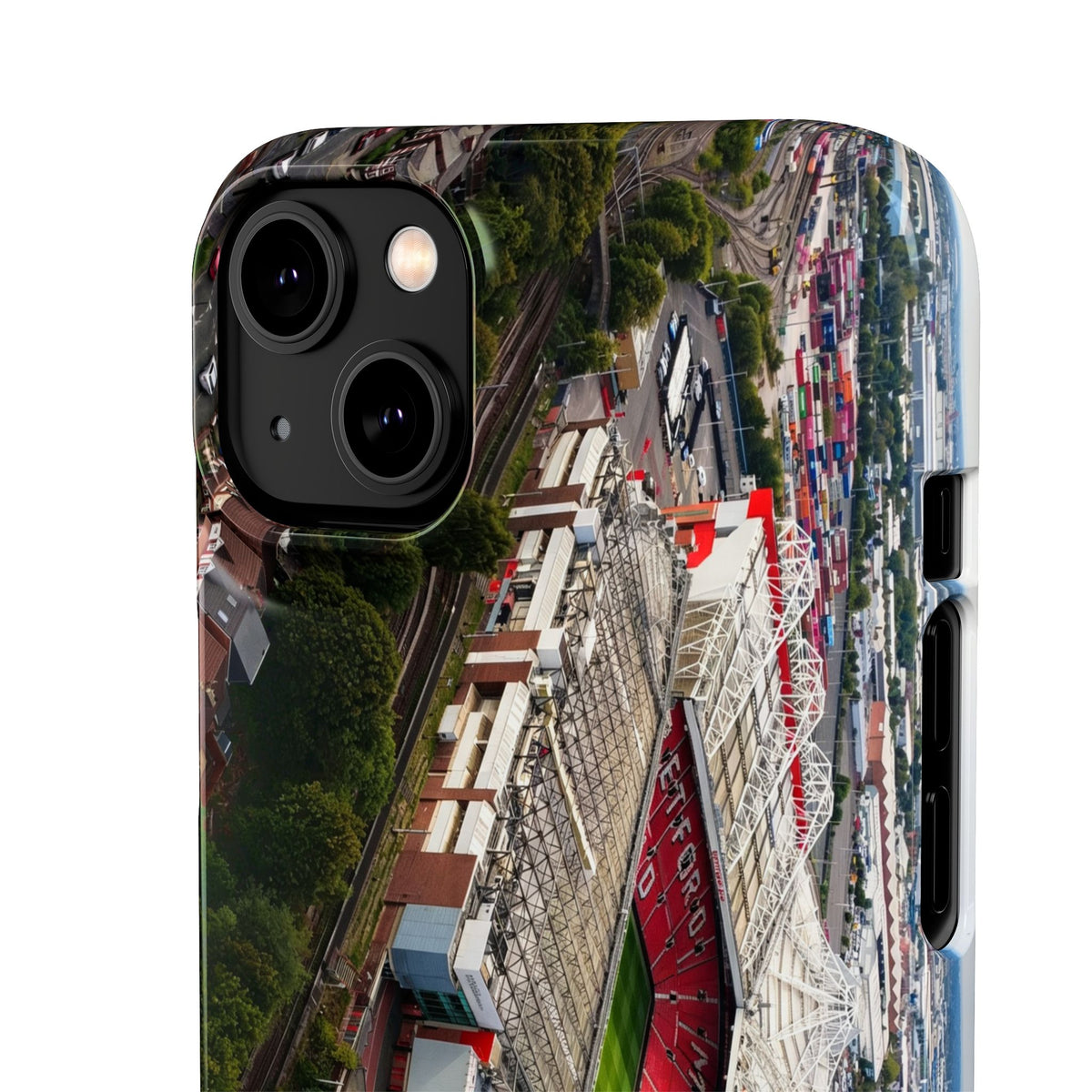 Manchester United, Old Trafford Print Phone Case.