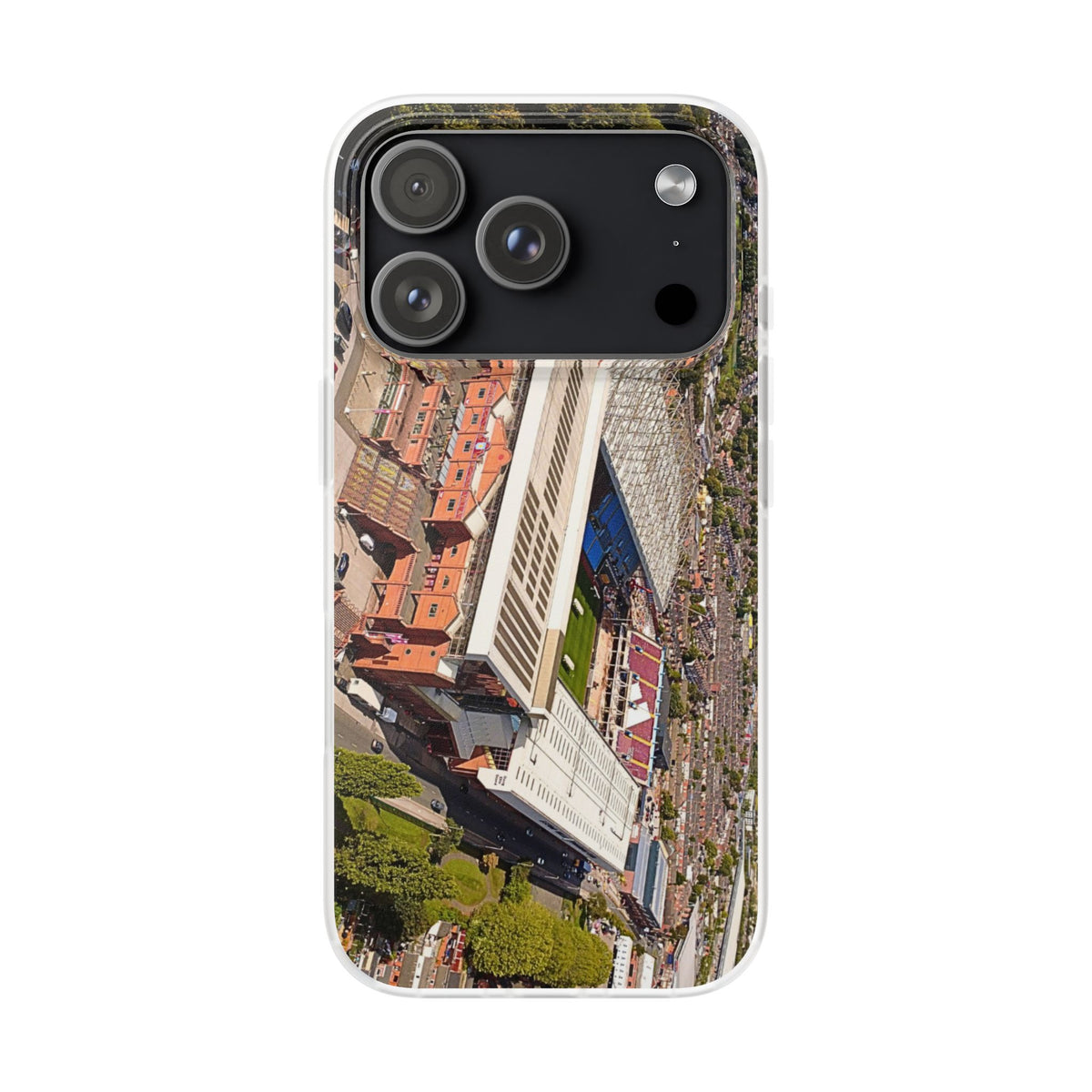 Villa Park Aerial Phone Case — Flexible Protective Flexi Case (Aston Villa, AVFC)
