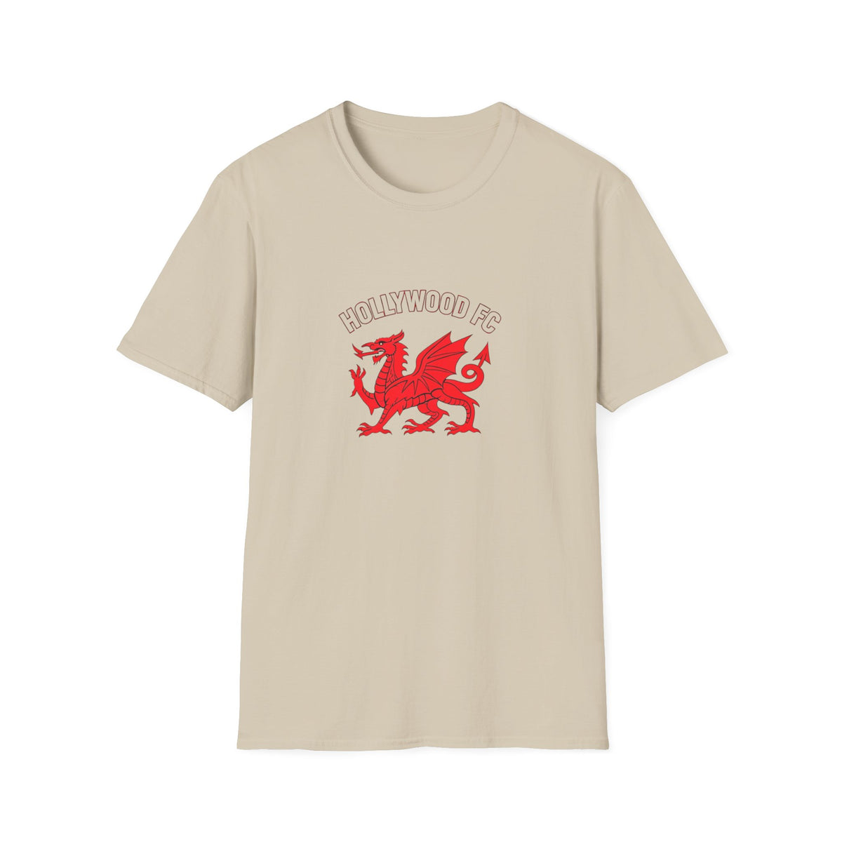 Wrexham-Style Red Dragon Soccer Tee — Retro Crest T-Shirt