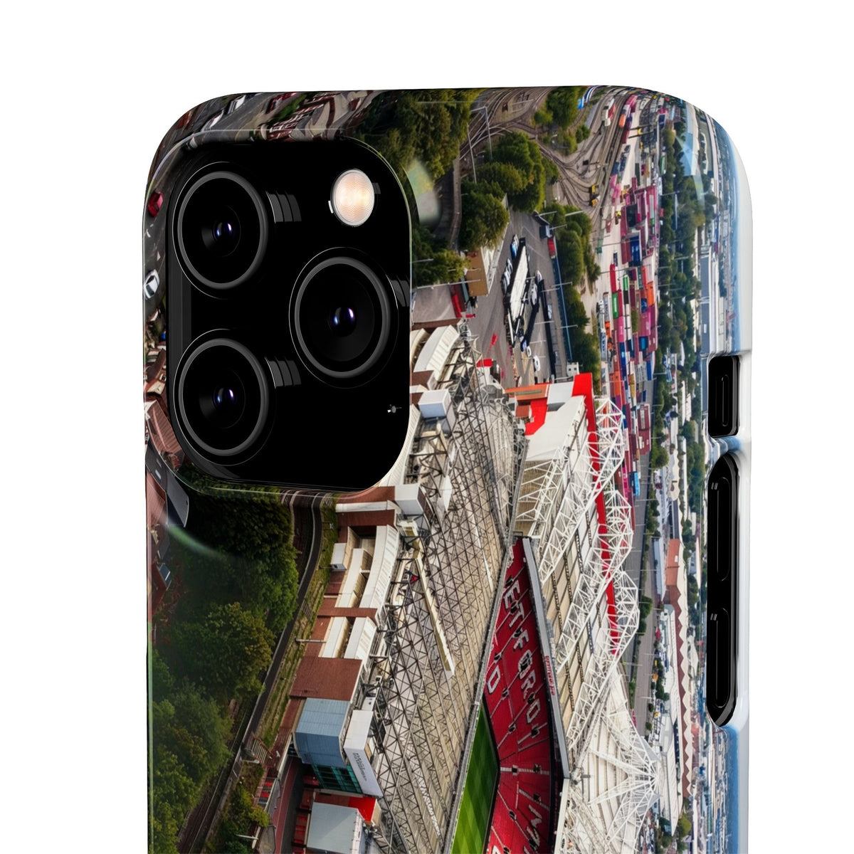 Manchester United, Old Trafford Print Phone Case.