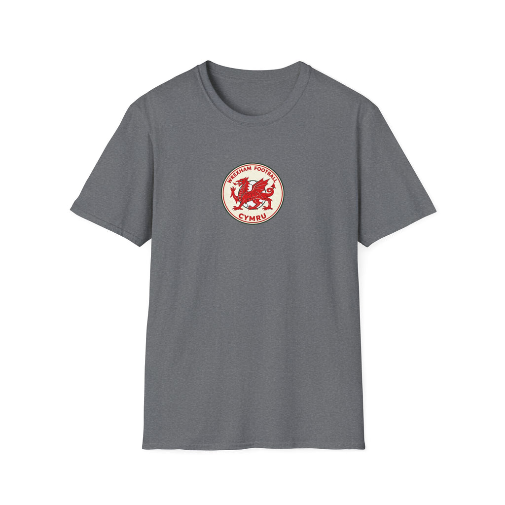 Welsh Dragon Football Crest T-Shirt — Wrexham Cymru Vintage Soccer Tee