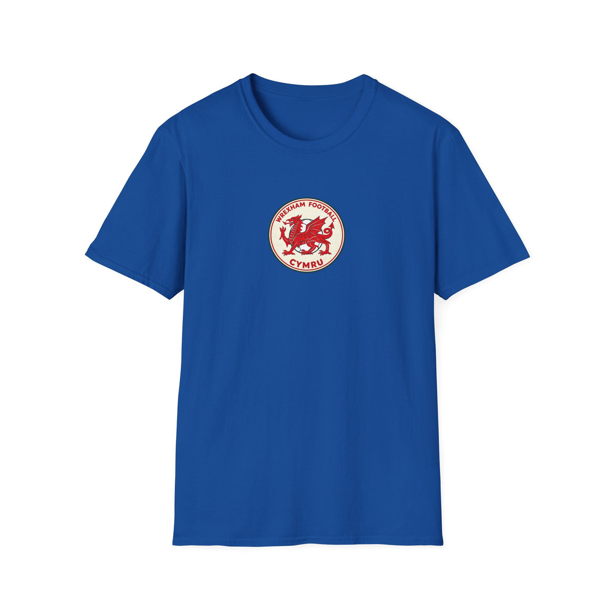 Welsh Dragon Football Crest T-Shirt — Wrexham Cymru Vintage Soccer Tee