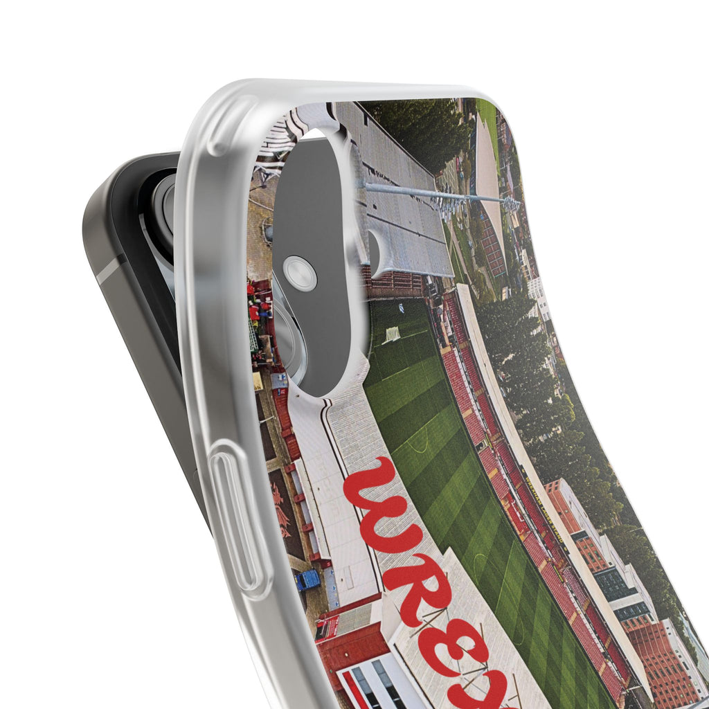 Wrexham Racecourse Stadium Photo Phone Case — Aerial Soccer Field 