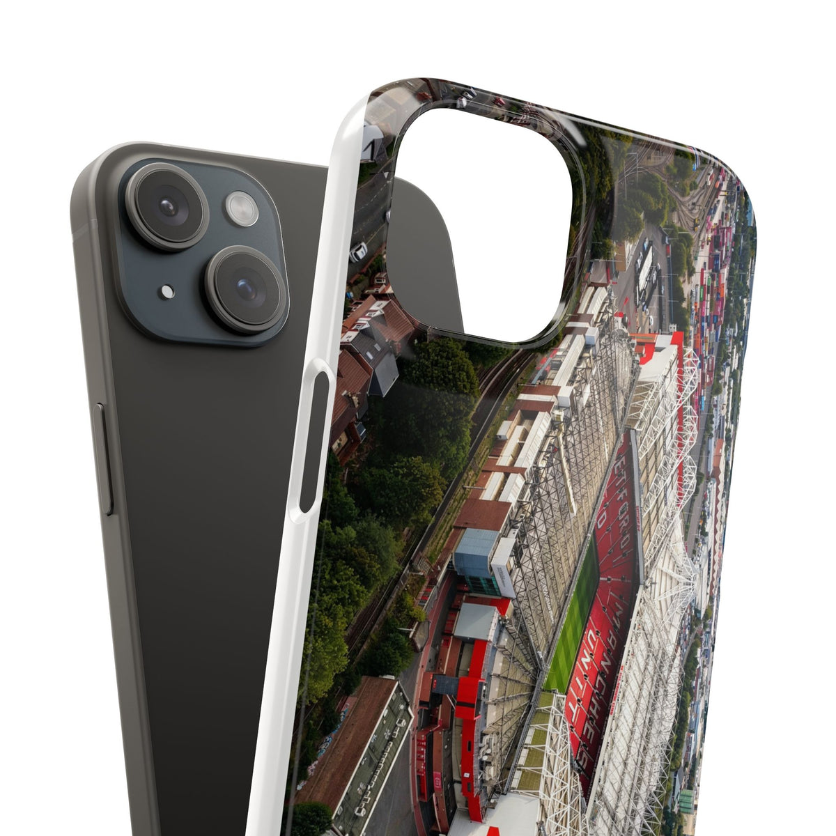 Manchester United, Old Trafford Print Phone Case.