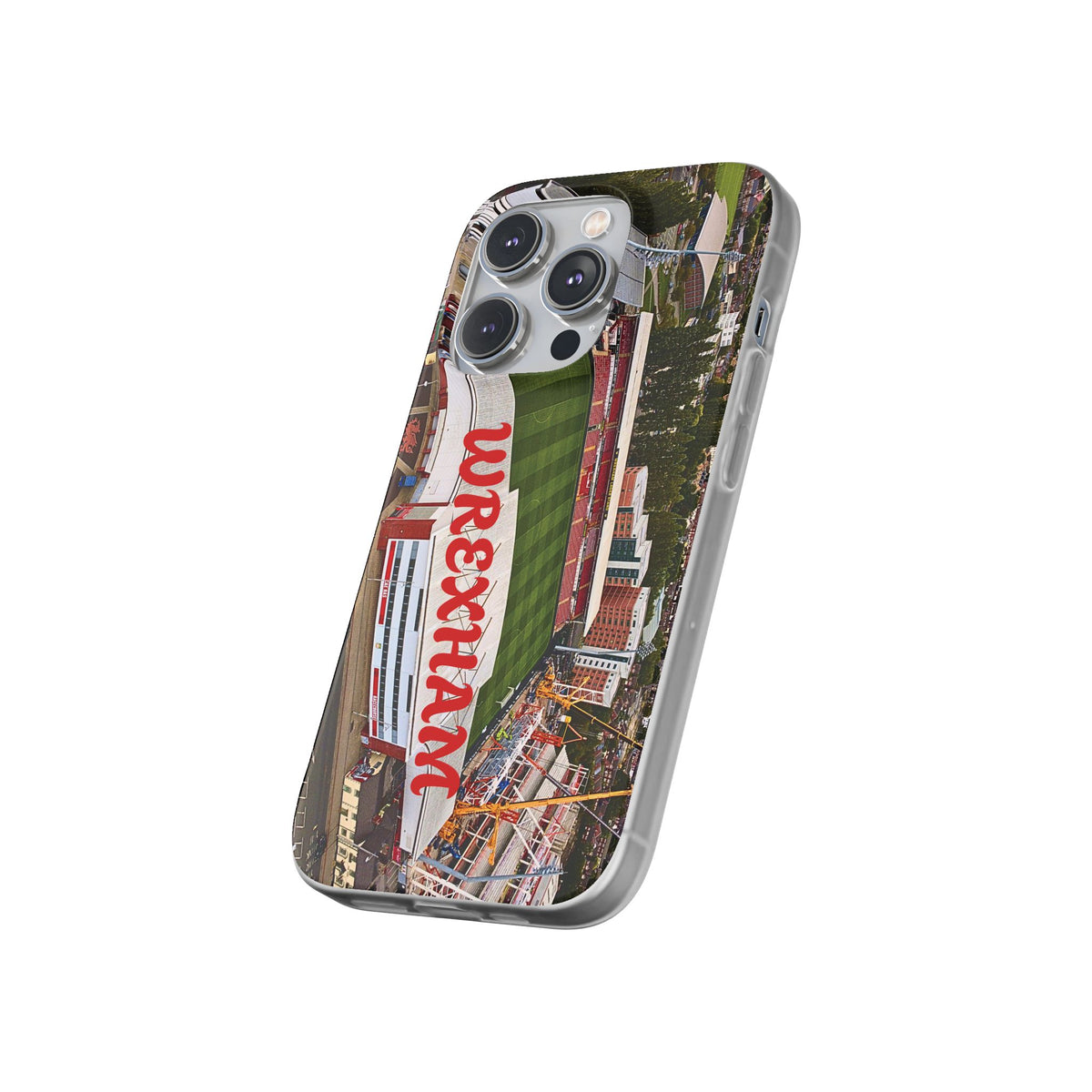 Wrexham Racecourse Stadium Photo Phone Case — Aerial Soccer Field 