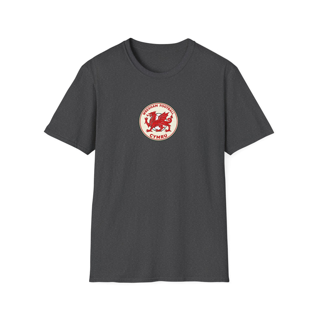 Welsh Dragon Football Crest T-Shirt — Wrexham Cymru Vintage Soccer Tee