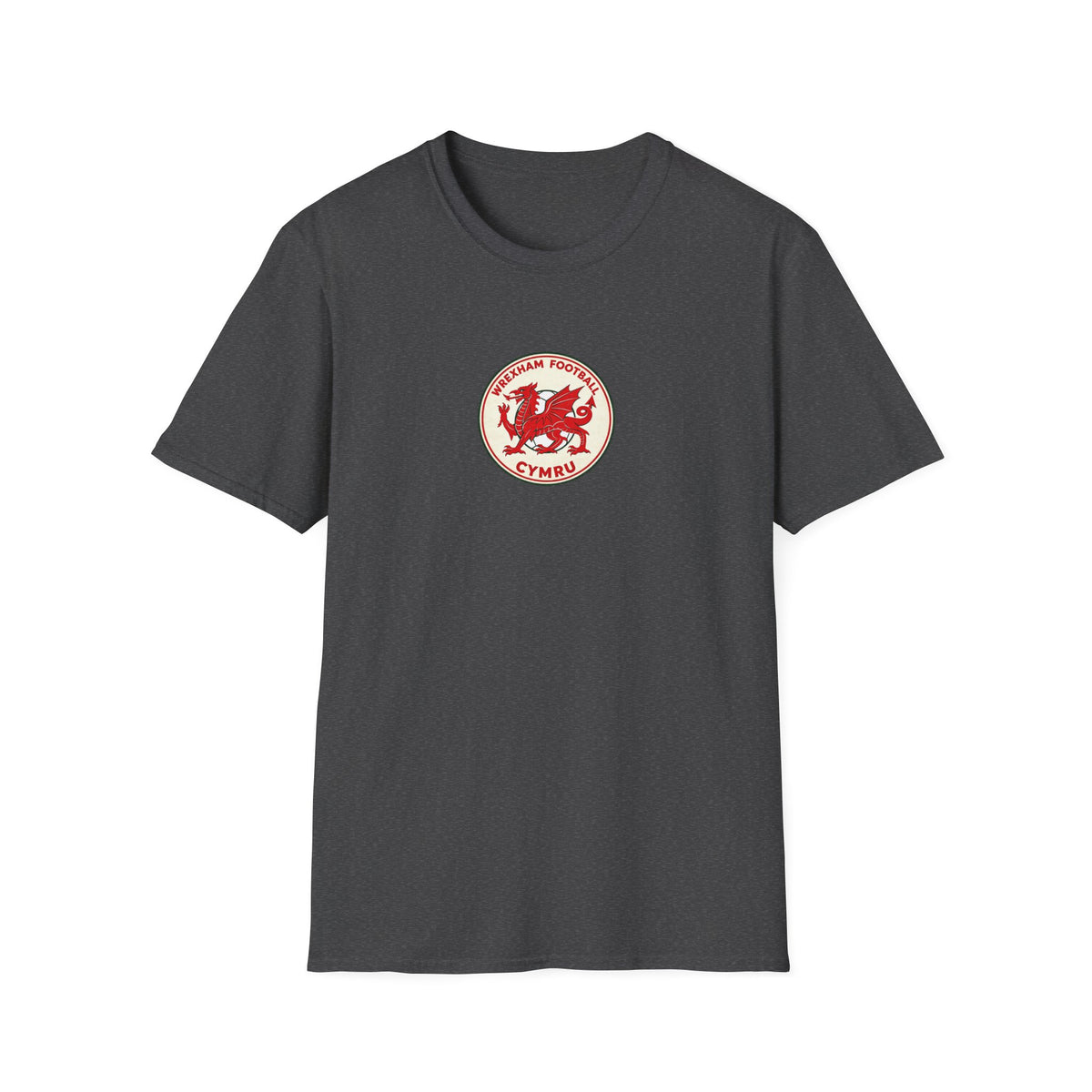 Welsh Dragon Football Crest T-Shirt — Wrexham Cymru Vintage Soccer Tee