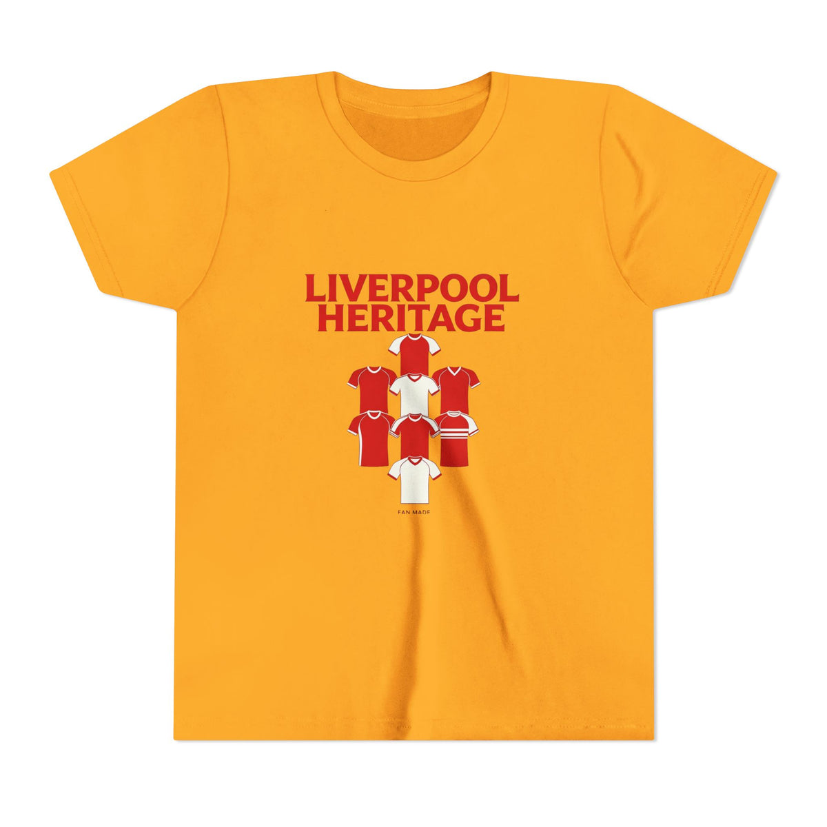 Liverpool Heritage Kids Tee — Vintage Football Kit Graphic