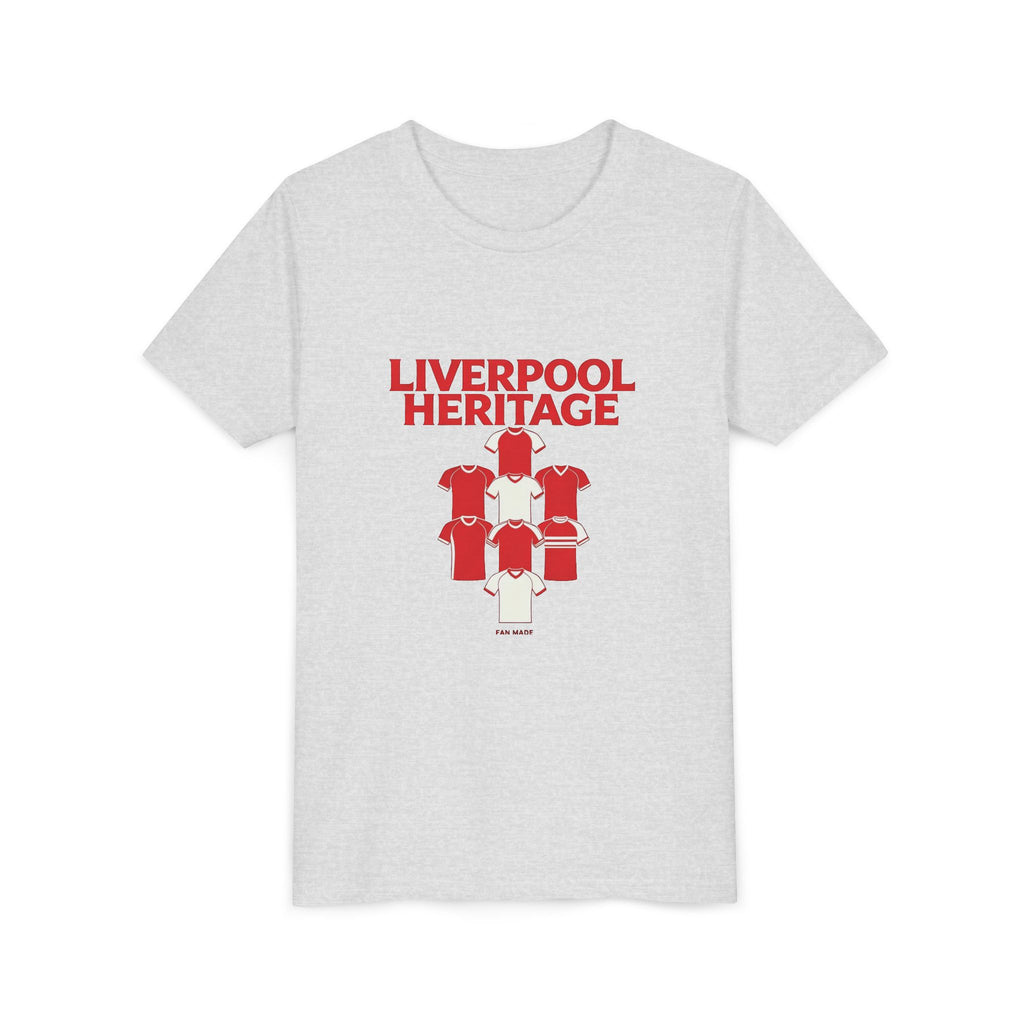Liverpool Heritage Kids Tee — Vintage Football Kit Graphic