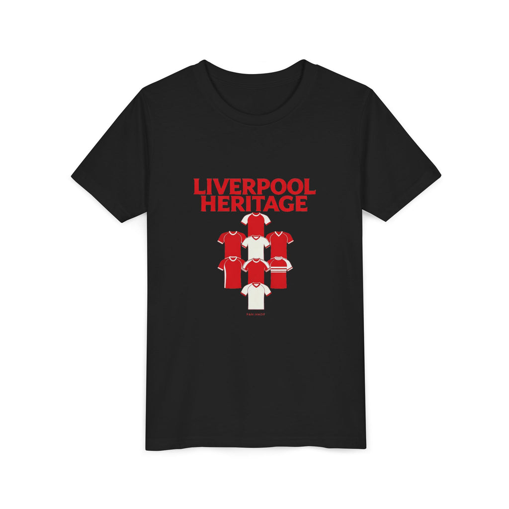 Liverpool Heritage Kids Tee — Vintage Football Kit Graphic