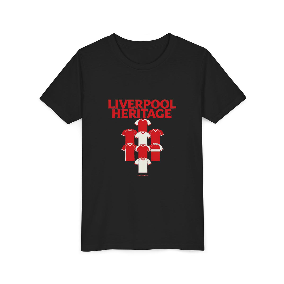 Liverpool Heritage Kids Tee — Vintage Football Kit Graphic
