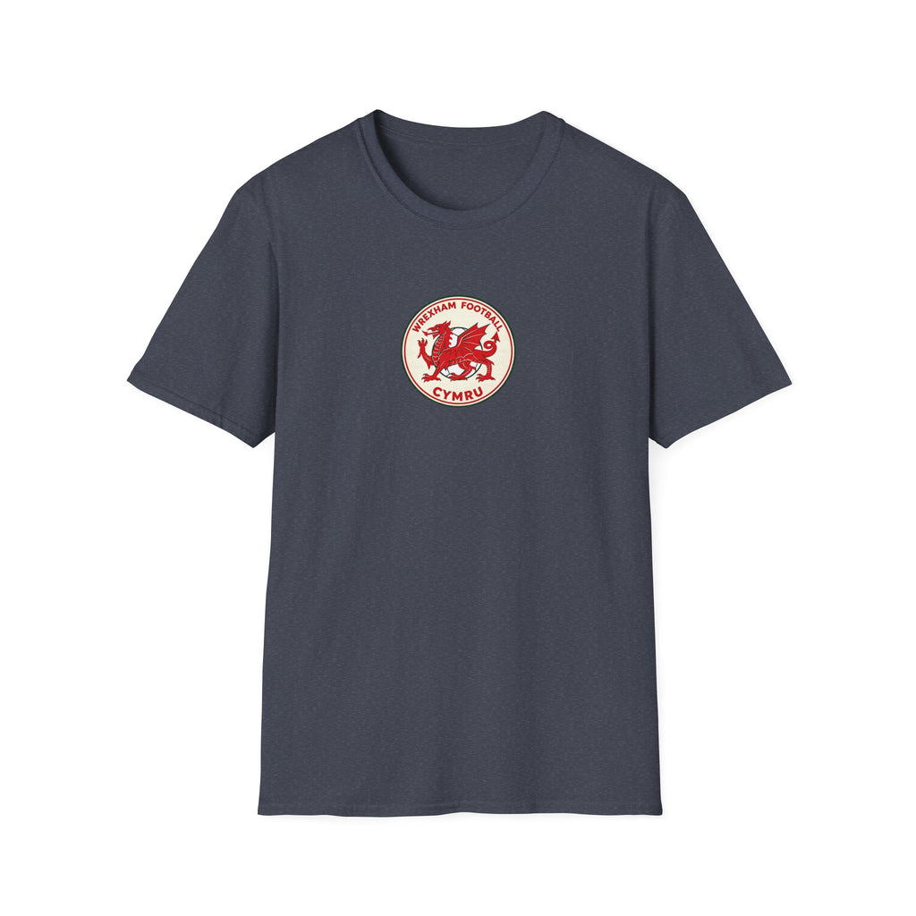 Welsh Dragon Football Crest T-Shirt — Wrexham Cymru Vintage Soccer Tee