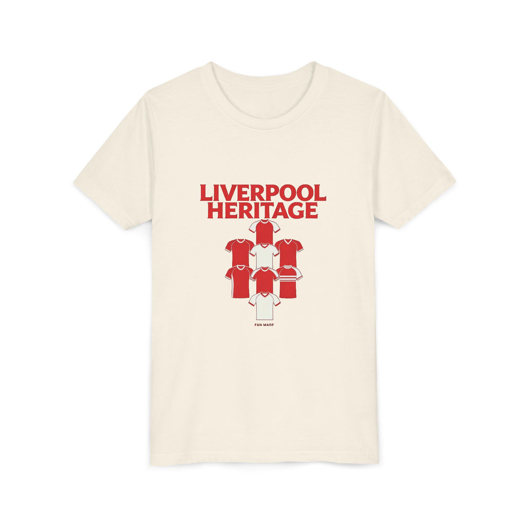 Liverpool Heritage Kids Tee — Vintage Football Kit Graphic