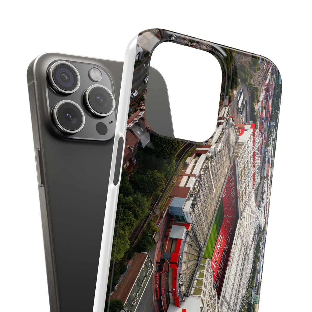 Manchester United, Old Trafford Print Phone Case.