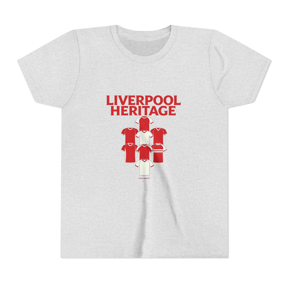 Liverpool Heritage Kids Tee — Vintage Football Kit Graphic
